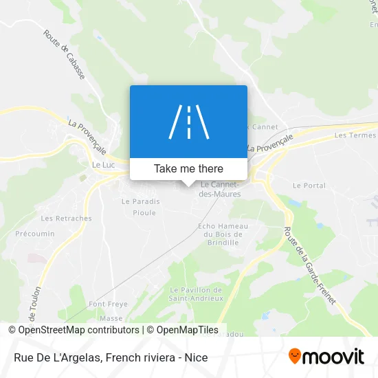 Rue De L'Argelas map