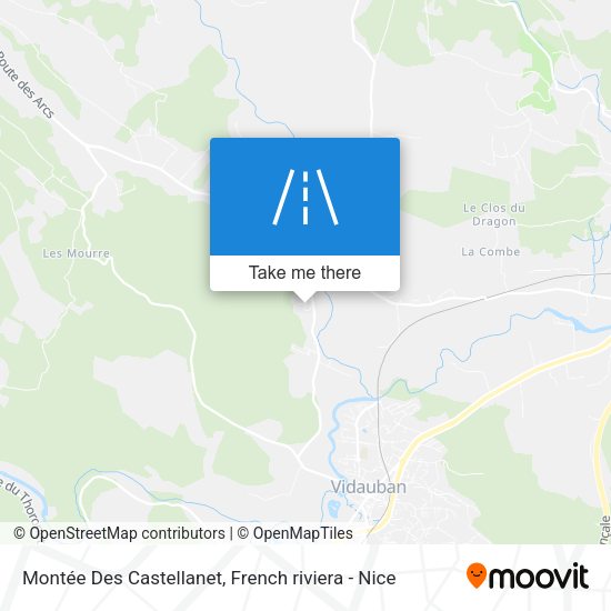 Montée Des Castellanet map