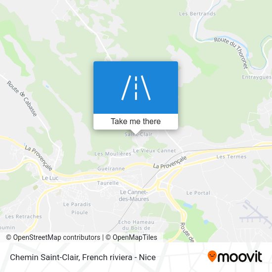 Chemin Saint-Clair map