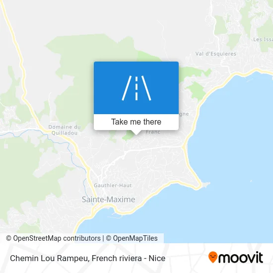 Chemin Lou Rampeu map