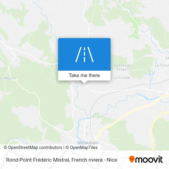 Rond-Point Frédéric Mistral map