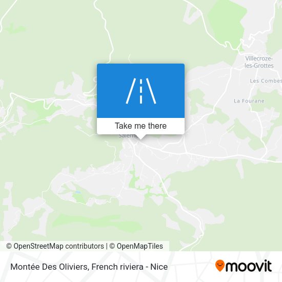 Montée Des Oliviers map