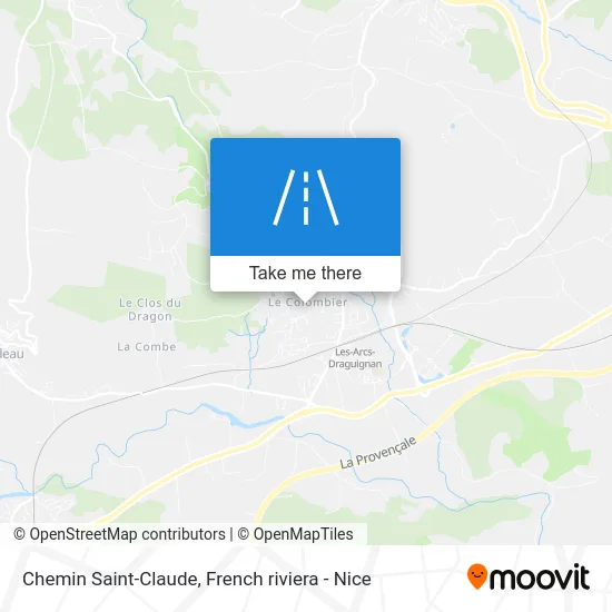 Chemin Saint-Claude map