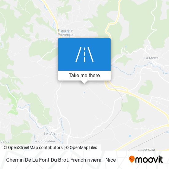 Chemin De La Font Du Brot map