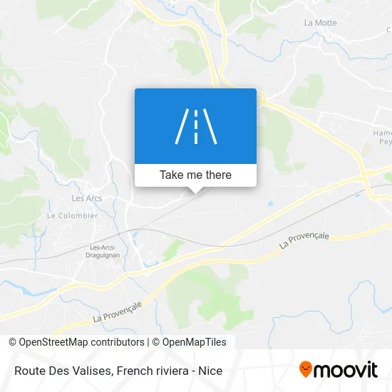 Route Des Valises map