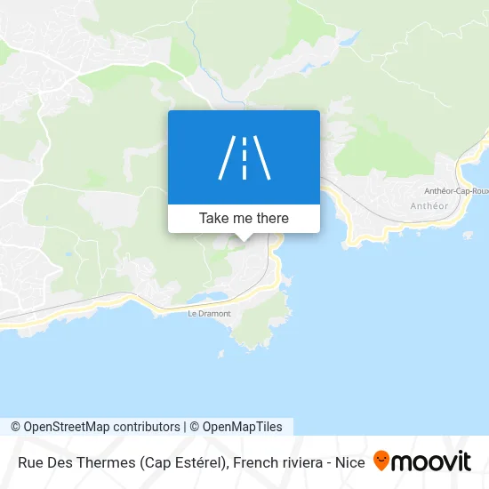 Rue Des Thermes (Cap Estérel) map