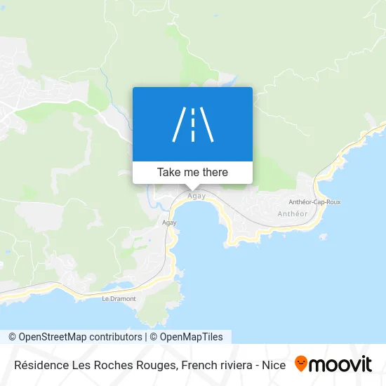 Mapa Résidence Les Roches Rouges