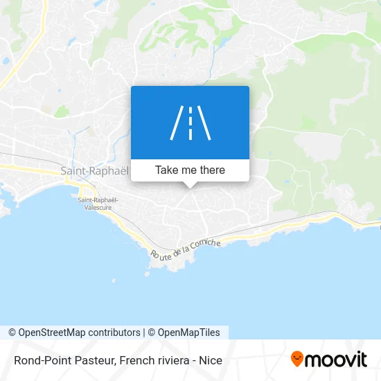 Mapa Rond-Point Pasteur