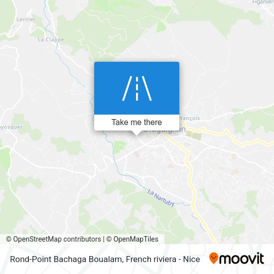Rond-Point Bachaga Boualam map