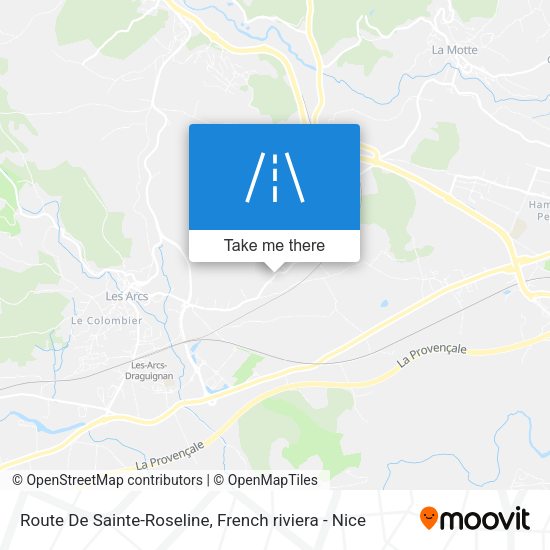 Route De Sainte-Roseline map