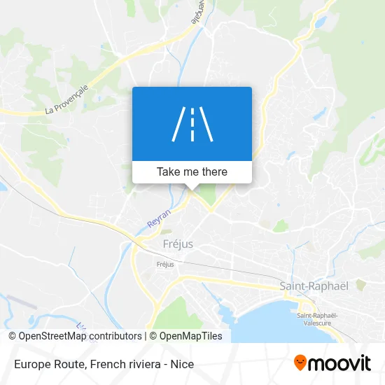 Route De L'Europe map