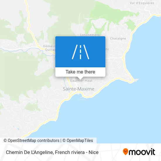 Chemin De L'Angeline map