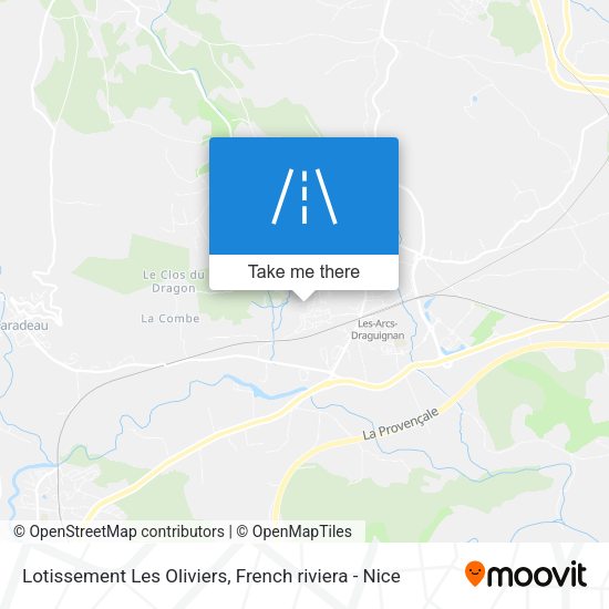 Lotissement Les Oliviers map