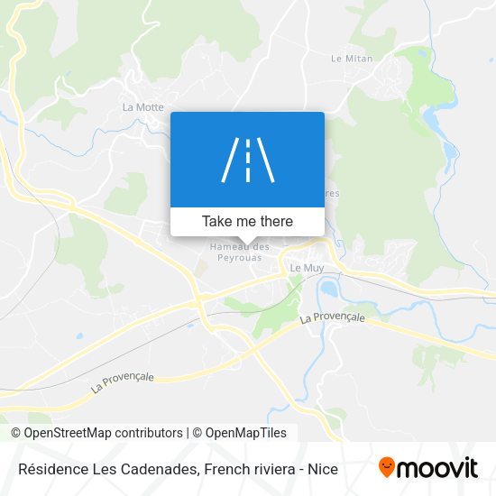 Résidence Les Cadenades map
