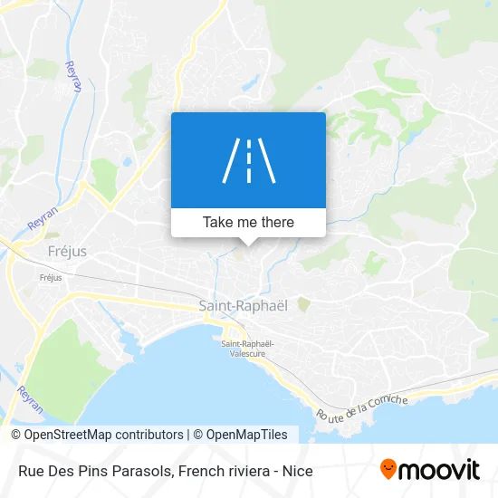 Rue Des Pins Parasols map