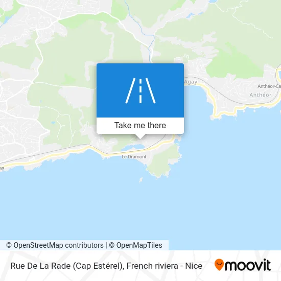 Rue De La Rade (Cap Estérel) map