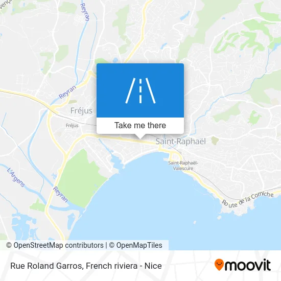 Rue Roland Garros map