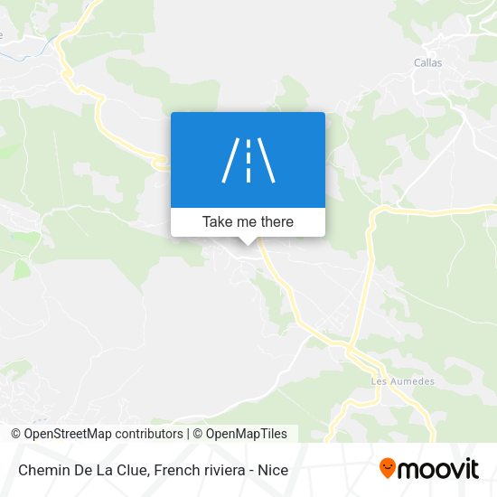 Chemin De La Clue map