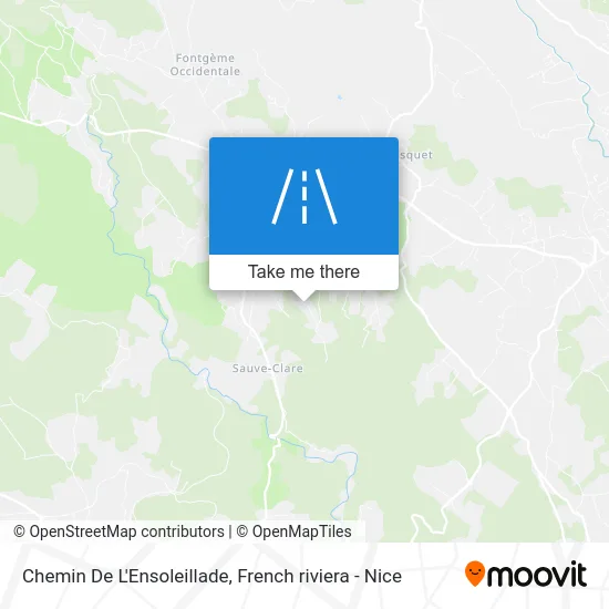 Chemin De L'Ensoleillade map