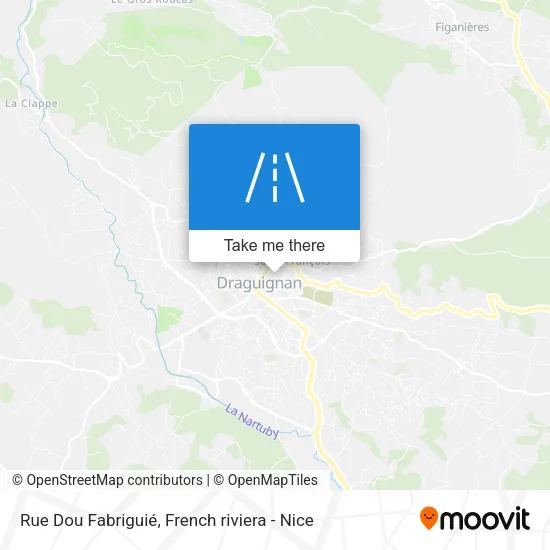 Rue Dou Fabriguié map