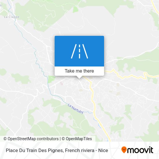 Place Du Train Des Pignes map