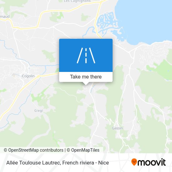 Allée Toulouse Lautrec map