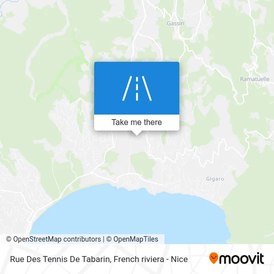 Rue Des Tennis De Tabarin map