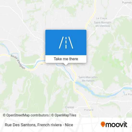 Rue Des Santons map