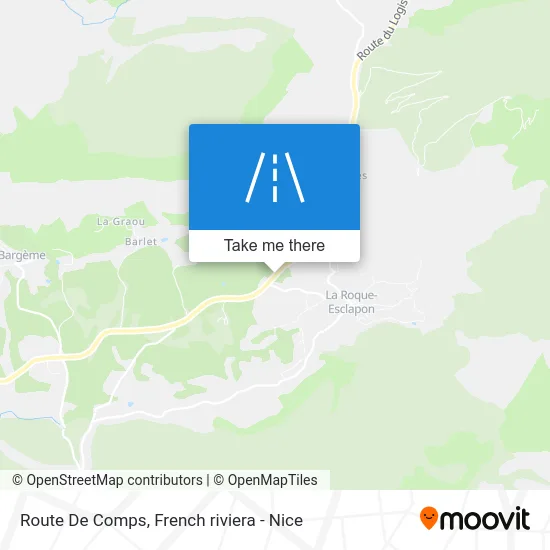 Route De Comps map
