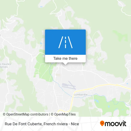 Rue De Font Cuberte map