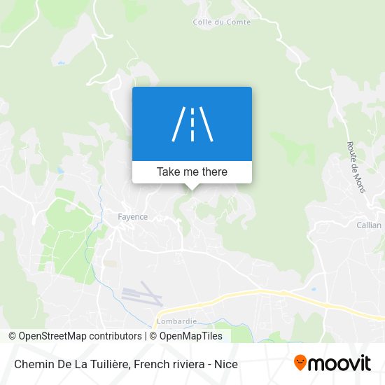 Chemin De La Tuilière map