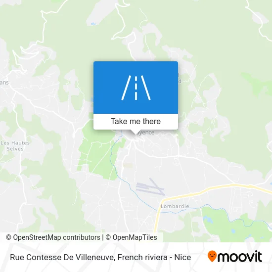 Rue Contesse De Villeneuve map