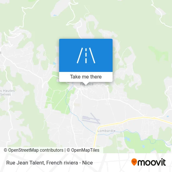 Rue Jean Talent map
