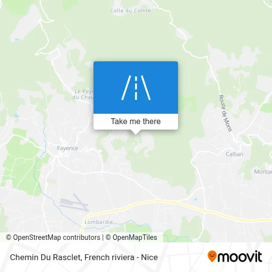 Chemin Du Rasclet map