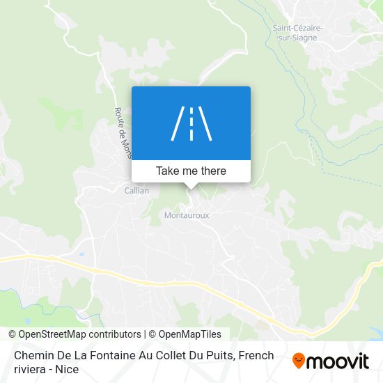 Chemin De La Fontaine Au Collet Du Puits map
