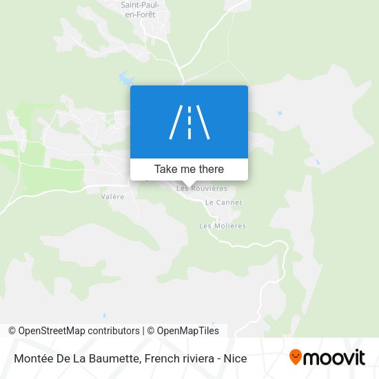 Montée De La Baumette map