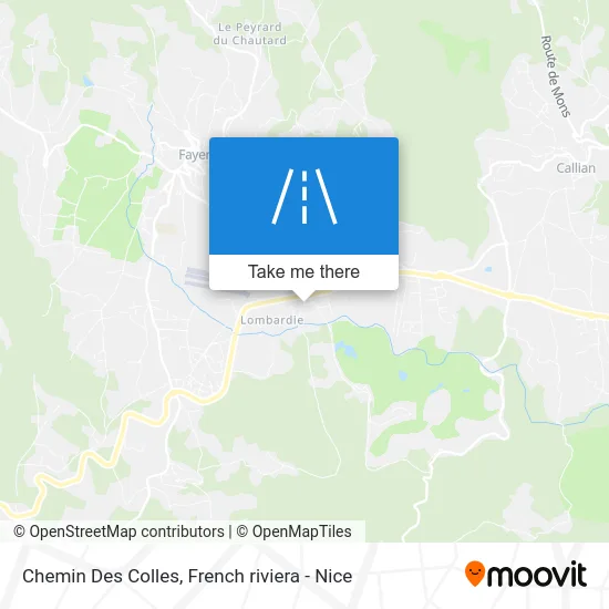 Chemin Des Colles map