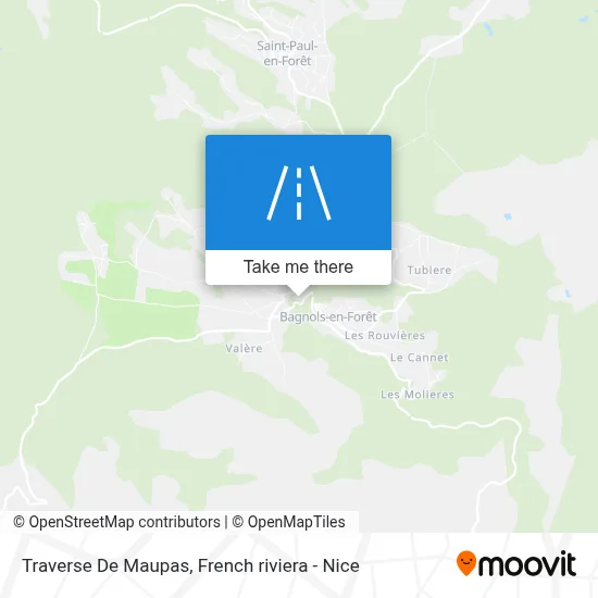 Traverse De Maupas map