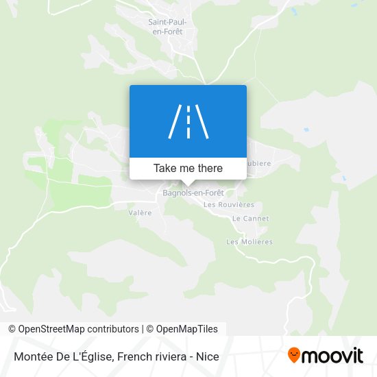 Montée De L'Église map