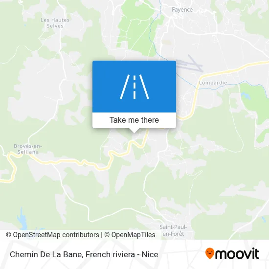 Chemin De La Bane map