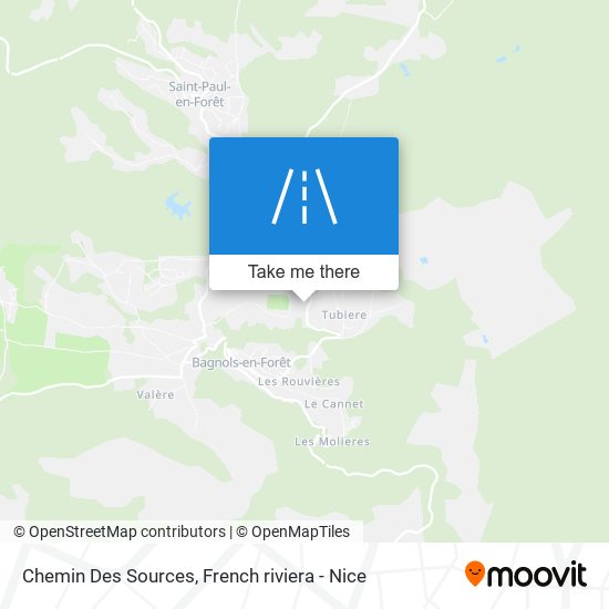 Chemin Des Sources map