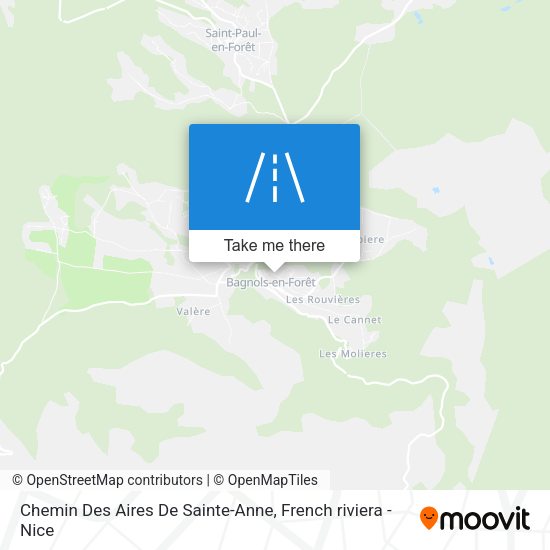 Chemin Des Aires De Sainte-Anne map