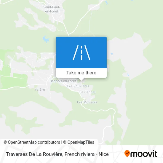 Traverses De La Rouvière map