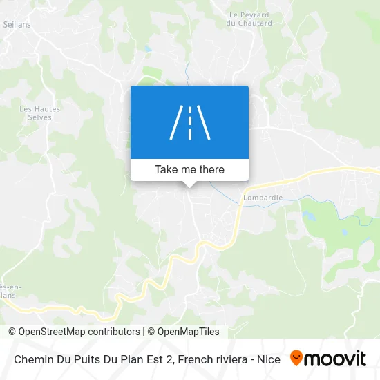 Chemin Du Puits Du Plan Est 2 map