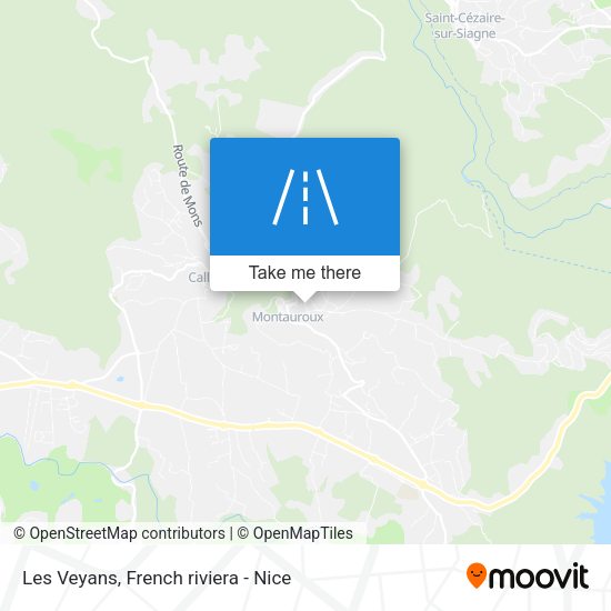 Les Veyans map