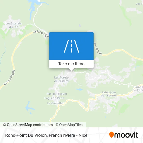 Mapa Rond-Point Du Violon