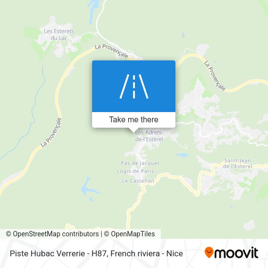 Piste Hubac Verrerie - H87 map
