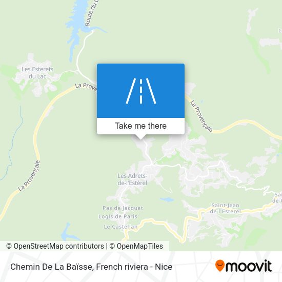 Chemin De La Baïsse map