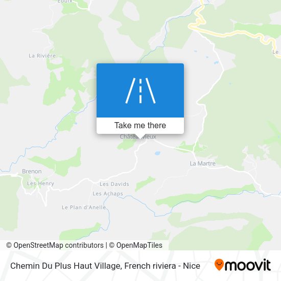 Chemin Du Plus Haut Village map