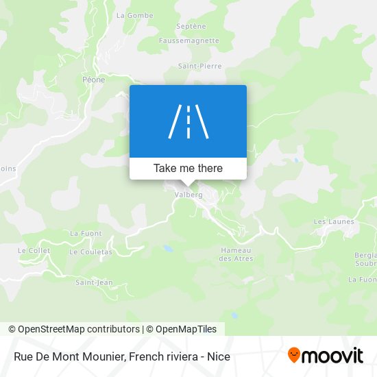 Rue De Mont Mounier map